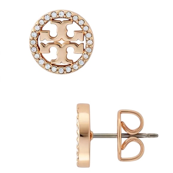 Tory Burch Crystal 'Miller Pavé' Stud Earrings - Picture 8 of 16
